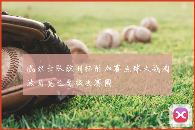 威尔士队欧洲杯附加赛点球大战淘汰乌克兰晋级决赛圈